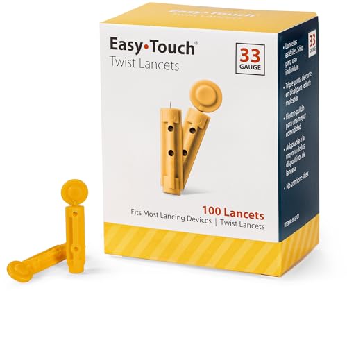 EasyTouch Twist Lancets - 33 G, (100 per Box)