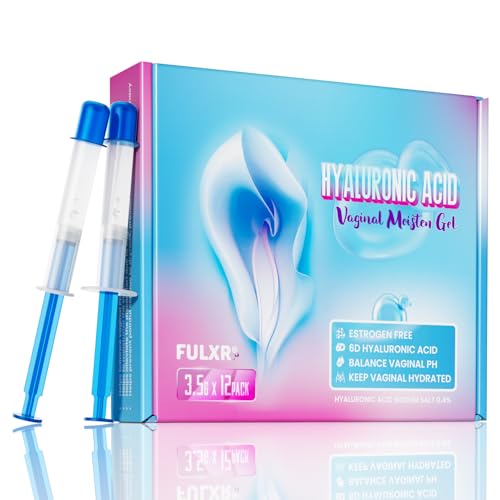 FULXR Vaginal Moisturizer, Moisturizing Vaginal Gel with 14mg Hyaluronic Acid, Natural Formula, Gentle Hydration, Hormone-Free, Relieves Dryness, Maintain Hydrated & the PH Balance(12pack)