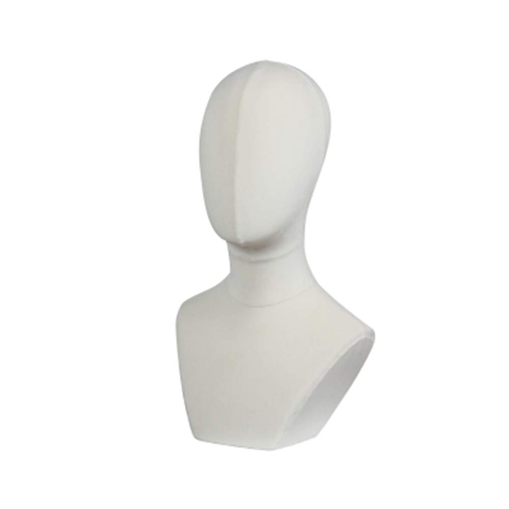 BEIFU FORM Mannequin Clothing Model Head Model (White)
