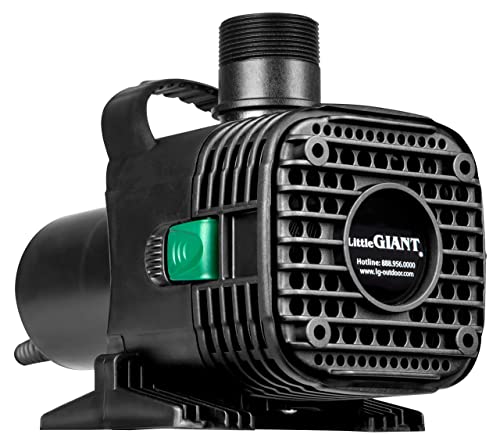Image of Little Giant 566724 1295GPH Wet Rotor Pump with 20-Ft. Cord for ponds up to 1200 Gallons, Black, F10-1200
