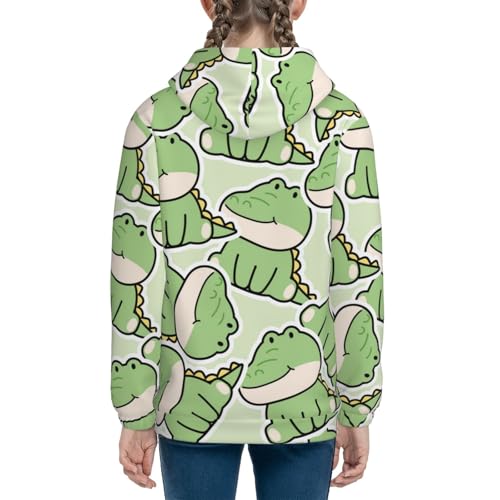 Cute Crocodile Kids Pullover Hoodies Boys Sweatshirts Girls Athletic Clothes with Pocket4