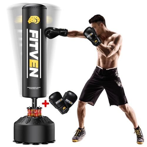 FITVEN Freestanding Punching Bag 70''-190lbs...