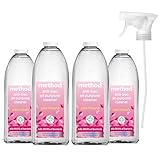 Method Antibacterial All Purpose Spray, Powerful Formula Kills 99.9% of Bacteria, Wild Rhubarb, Pack of 4, 828ml