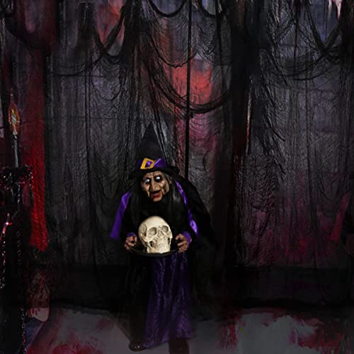 Unomor Halloween Dekoration Gruselig Tuch Party Dekostoff für Windows Tisch Türen Deko Prop Cover