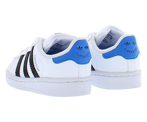 adidas Originals Baby Boy's Superstar (Toddler) White/Black/Blue Rush 8 Toddler M2