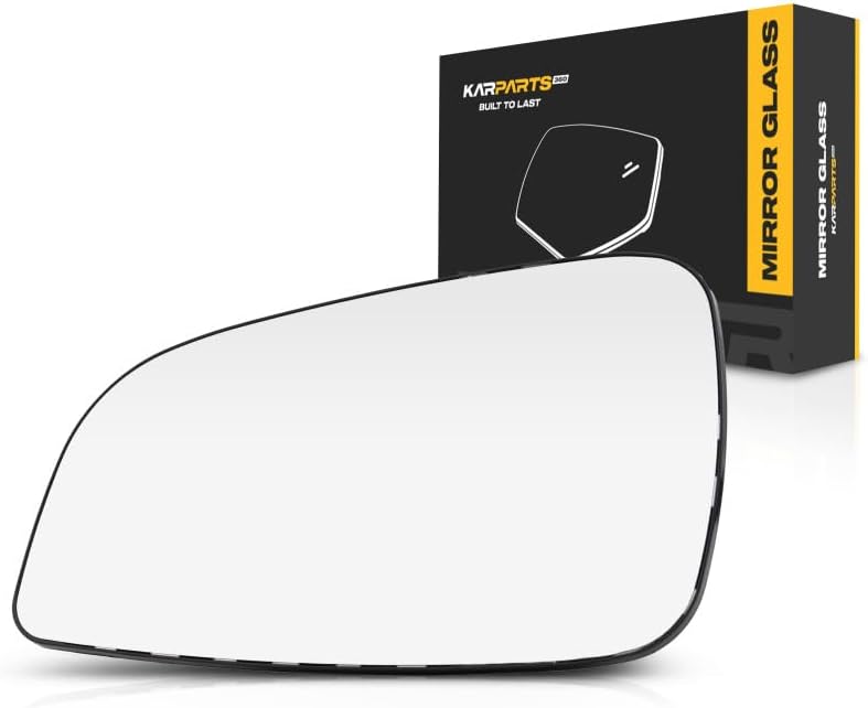 For Chevy Malibu 2008 09 10 11 2012 Mirror Glass Driver Side | Heated | With Backing Plate | LTZ Models | Replacement For GM1324174, GM1324175 | 15902392, 15902391