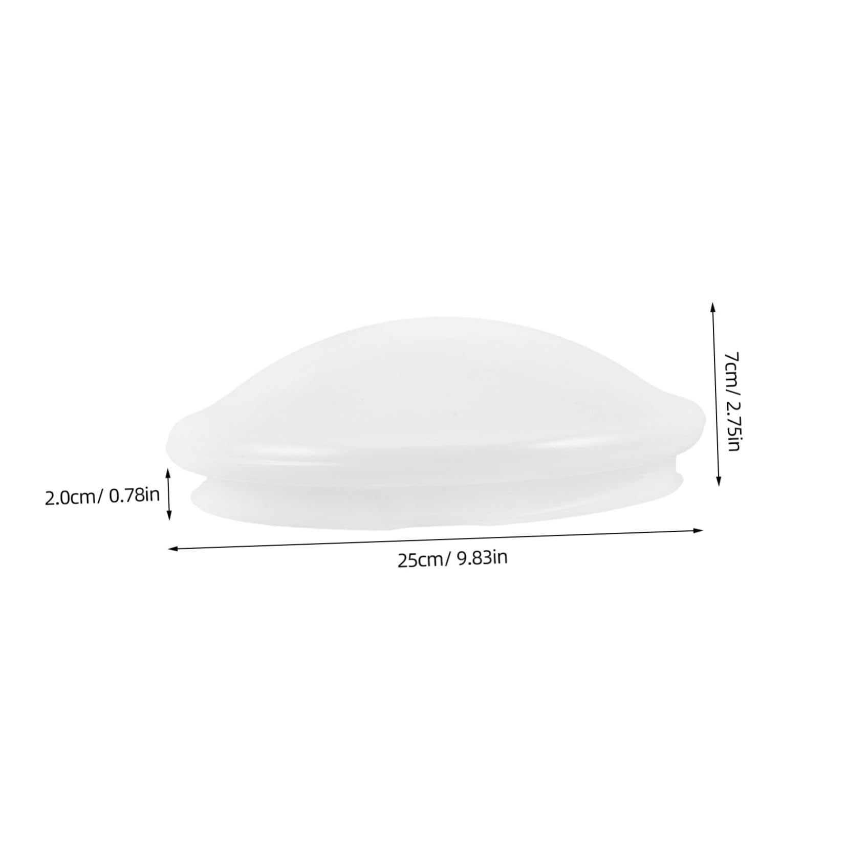 Alasum Copertura Luminosa per Ventilatore da Soffitto in Acrilico Bianco, Paralume a Forma di Fungo, Facile Installazione e Lunga Durata per Ambienti Domestici e Zona Pranzo