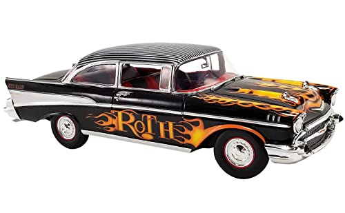 Modelo 1957 Chevy Bel Air en escala 1:18 color negro