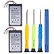2PCs 2000mAh PS4/PS4 Pro Controller Akku,YISHDA Li-Ion Interner Neuer Upgrade Akku Ersatz für Sony Playstation 4 Dualshock 4 CUH-ZCT2 CUH-ZCT2E CUH-ZCT1E CUH-ZCT1U mit 4 Reparatur Werkzeug Kits