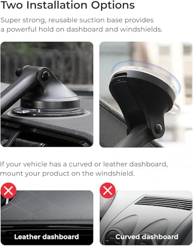 iOttie Velox Qi2 Mini: Magnetic Wireless-Charging Car Mount (Dashboard & Windshield) — view 6