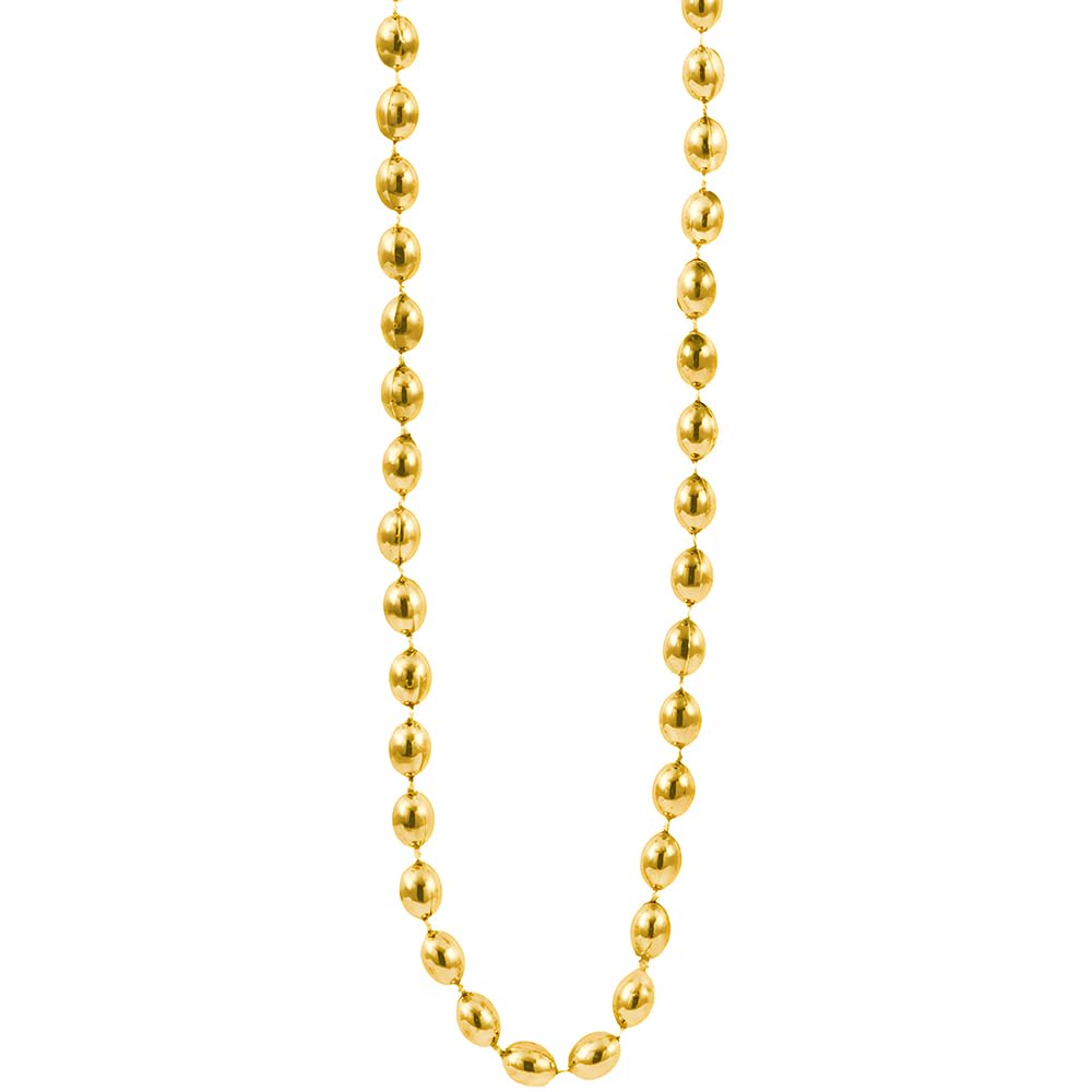 Let's Party Gold Plastic Bead Necklace - 30