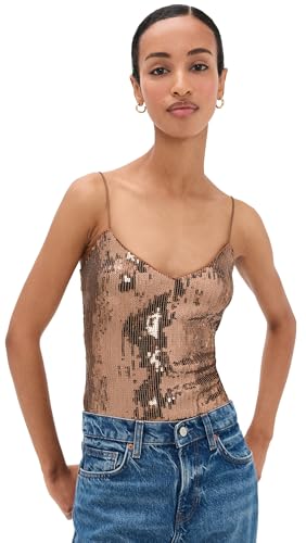 Generation Love Womens Sarah Sequin Thong Bodysuit Coco XL