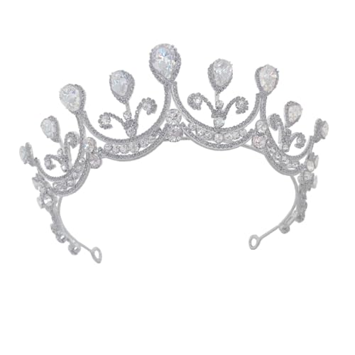 Couronne de mariage et serre-tête strass accessoire cheveux de mariée pour fête élégante