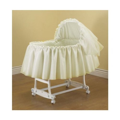 Babykidsbargains Sheer Elegance Organza Bassinet Short Liner Skirt And Hood, 16"X32" #TOP1