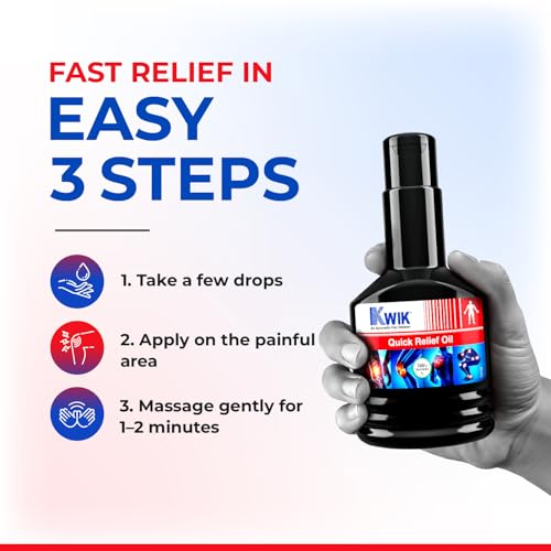 OZONE KWIK Pain Relief Oil with Cinnamomum & Mahanarayan Oil | Ayurvedic Pain Relief Oil | For Joint, Back, Knee, Shoulder & Muscle pain | 120ml (Pack of 3)