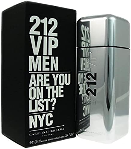 Carolina Herrera 212 Vip Eau De Toilette Spray for Men, 3.4 Ounce (Packaging may vary)