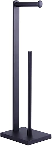 GERZWY SUS 304 - Portarrollos de papel higiénico de acero inoxidable para baño, color negro mate