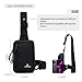 Peicees Small Crossbody Bag for Men Women Mini Sling Bag Travel Running Phone Daypack Cross Body Shoulder Bags with Keyholder, Orange