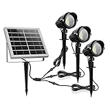A Prueba de Agua y Polvo: Aleación de aluminio + vidrio templado, clase de protección IP66, nuestros Luz Solar de Exterior pueden soportar todo tipo de condiciones meteorológicas durante todo el año, con una gran iluminación exterior y un gran uso a largo plazo.