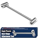Magic Phoenix Hinges Gap Adjusting Wrench, Door Hinge Repair Tool, Upgraded Steel Double-ended Door Hinge Repair Wrench, Heavy-duty Door Hinge Adjustment Tool for Standard Round Bolts (0.315-0.75in)