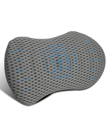 Almohada de apoyo lumbar, cojín lumbar de espuma de memoria para el apoyo de la parte baja de la espalda, almohada para el alivio del dolor de espalda, almohada de apoyo para la espalda
