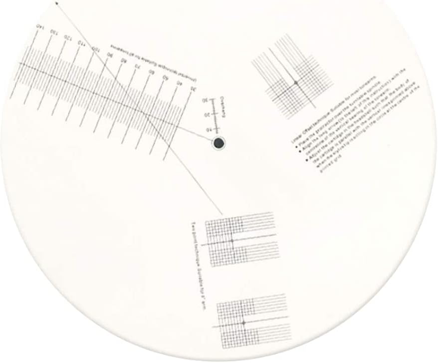 Turntable Cartridge Alignment Protractor Mat, AntiSliding Vinyl Record