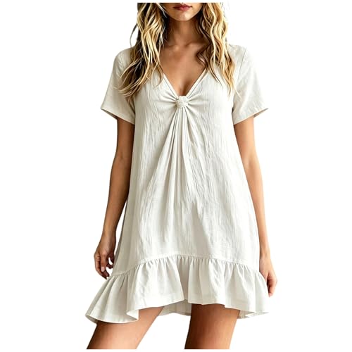 Robe été femme courte pour plage et cocktail champêtre chic