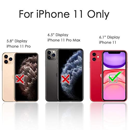 For Iphone 11, Designed Flip Wallet Phone Case Cover, A24321 Horror Gothic Skull 24321 #TOP1