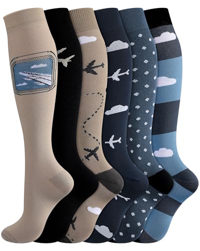 Skicuff 6 Pairs Pilot Compression Socks