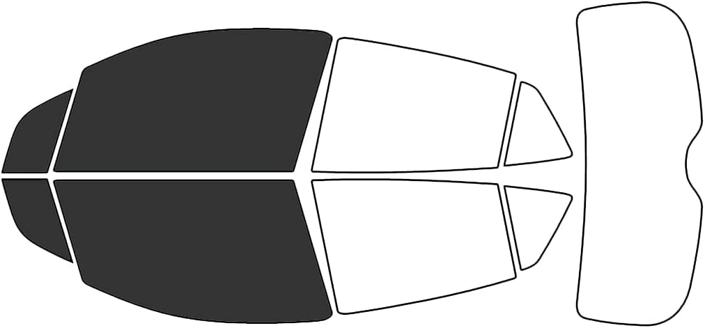 Rvinyl Window Tint Kit Compatible with Buick Encore 2013-2022 - Black 20% - Single Ply No Bubble Film - Do it Yourself Vehicle Front Precut Kit