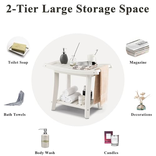 Tabouret de bain ergonomique pour aménager une douche senior