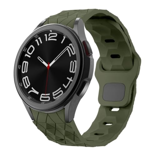 Image of WRIGSS Silicone Strap Compatible with Samsung Galaxy Watch 7 6 5 4 FE - No Gap Football Texture Band, Soft & Durable Replacement Wristband for 40mm 44mm Standard & Classic Models - Men & Women