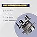 KUSATEC 512401 2pcs Rear Wheel Bearing and Hub Assembly Compatible with Scion FR-S, Subaru BRZ, Subaru Forester Legacy Outback WRX, 5 Lug
