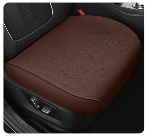 Housse de siège auto universelle respirante et enveloppante marron pour l'avant du véhicule