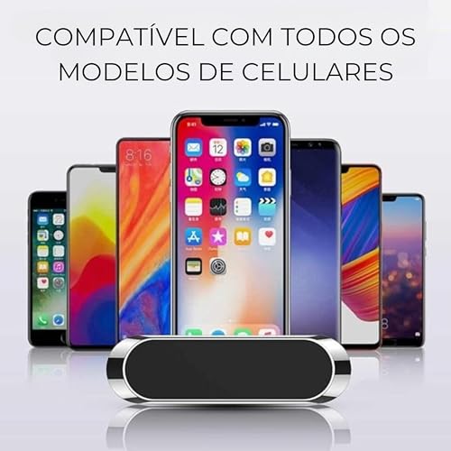 Suporte Magnético Imã para Celular Universal – Fixação Segura e Design Compacto para Carro e Mesa