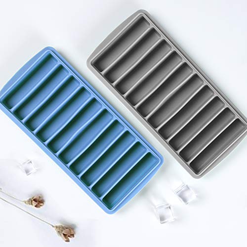 Ice Cube Tray With Lids 2 Pack, Stick Cube Trays With Easy Push And Pop Out Material, Ideal For Sports And Water Bottles #TOP5