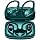 bmanl Wireless Earbuds Bluetooth Headphones Over Ear Hooks Ear Buds with 80H Playtime, LED Power Display, Dual Mic Clear Call