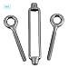 HSEAMALL - Tensor con gancho y ojal, acero inoxidable 304, tensor de...