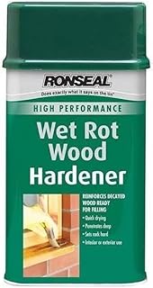 Wet Rot Wood Hardener 250ml | High Performance Clear Timber Restorer | Stops Rot Spread & Strengthens Spongy Wood | Deep Penetrating Resin Formula for Interior & Exterior Repair | Dries 2Hrs (500ml)