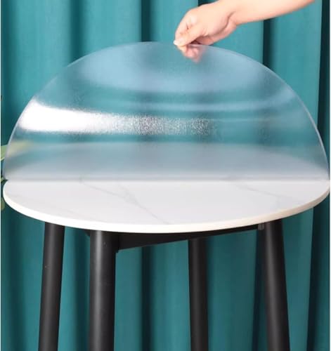 Protection de bureau circulaire PVC mat 2mm de 120cm lavable pour table