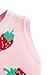 Floerns Women's Sleeveless Round Neck Cute Strawberry Sweater Vest Crop Shirt Top Pink S