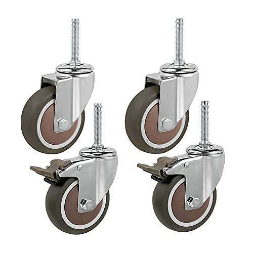 Roulettes robustes M12 pour chariot industriel de chantier et échafaudage