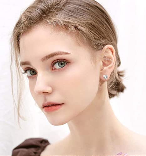 Unicorn Initial Stud Earrings For Girls Women, Sterling Silver Alphabet Letter Earrings Birthday Christmas Jewelry Gifts For Daughter Granddaughter Nieces (L) #TOP4