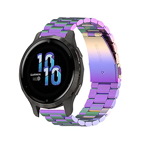 Image of FitTurn 22MM Bands Compatible with Cubitt Aura /Aura Pro /CT2 Pro /CT4 /Viva Pro /Viva Smartwatch, Replacement Metal Bracelet Premium Solid Stainless Steel Watch Band Strap Wristbands for Cubitt Aura /Aura Pro /CT2 Pro /CT4 /Viva Pro /Viva