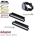 Generic 4 PCS Stainless Steel Watchband Connectors - 4 Pack: Assorted Colors, Sizes: 18mm/20mm/22mm INSANELY PARACORD (For 18mm (Single Pack), Black)