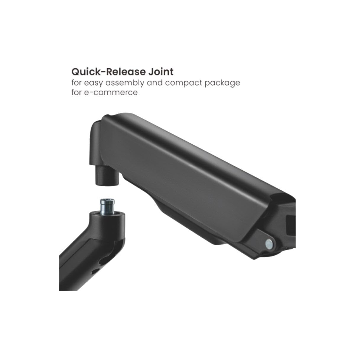 goobay Supporto Monitor Parete 17-32 Pollici con Molla Girevole Regolabile in Altezza Fino a 9 kg VESA 100x100 - Basic - 70820