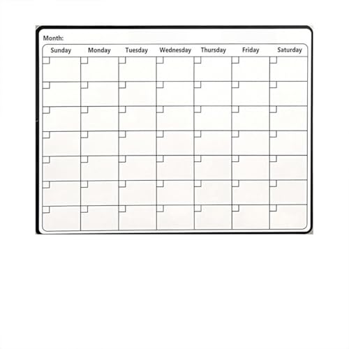 マグネット式カレンダー、ホワイトボード、スケジュール、月間プランナー、メッセージボード、管理ボード、メモ、勉強用プランナー、壁掛け用、再利用可能、整理しやすい、オフィス、リビングルーム、子供部屋に最適、取り付け簡単、マグネットでしっかり固定 (28×21c