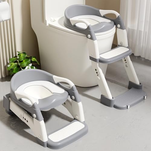 FLESSIBILE E SALVASPAZIO: Ogni bagno è diverso – e spesso piccolo. L’adattatore WC per bambini è regolabile in altezza (38–49 cm) e si adatta a WC di tipo O, U, V e SMART, ma non a modelli quadrati. Si monta in 5–10 minuti e si ripiega facilmente quando non serve – ideale per bagni piccoli o per chi ama l’ordine.