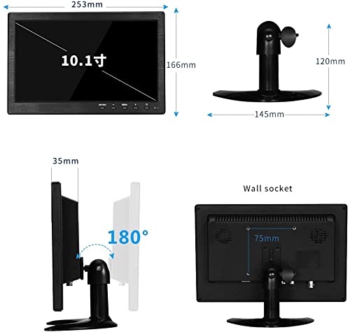 10.1インチ小型ディスプレイHDMIモニター Amazon.co.jp: 10.1インチ 液晶 小型モニター HDMI 全視野 1024×600