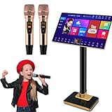▶【Controllo intelligente】：Macchina per karaoke è dotata di un ordinamento dei brani impiantato dall'intelligenza artificiale, dicendo addio all'ordinamento manuale dei brani, il controllo vocale può essere utilizzato per cambiare brano, ordinare brani e passare liberamente da una lingua all'altra, supportando più di 20 lingue come cinese, inglese, francese, tedesco, italiano, spagnolo, ecc.